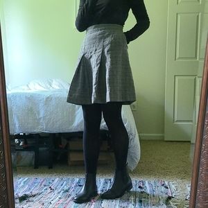 Plaid Wool Skirt
